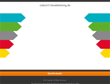 Tablet Screenshot of cobra11-fanabteilung.de